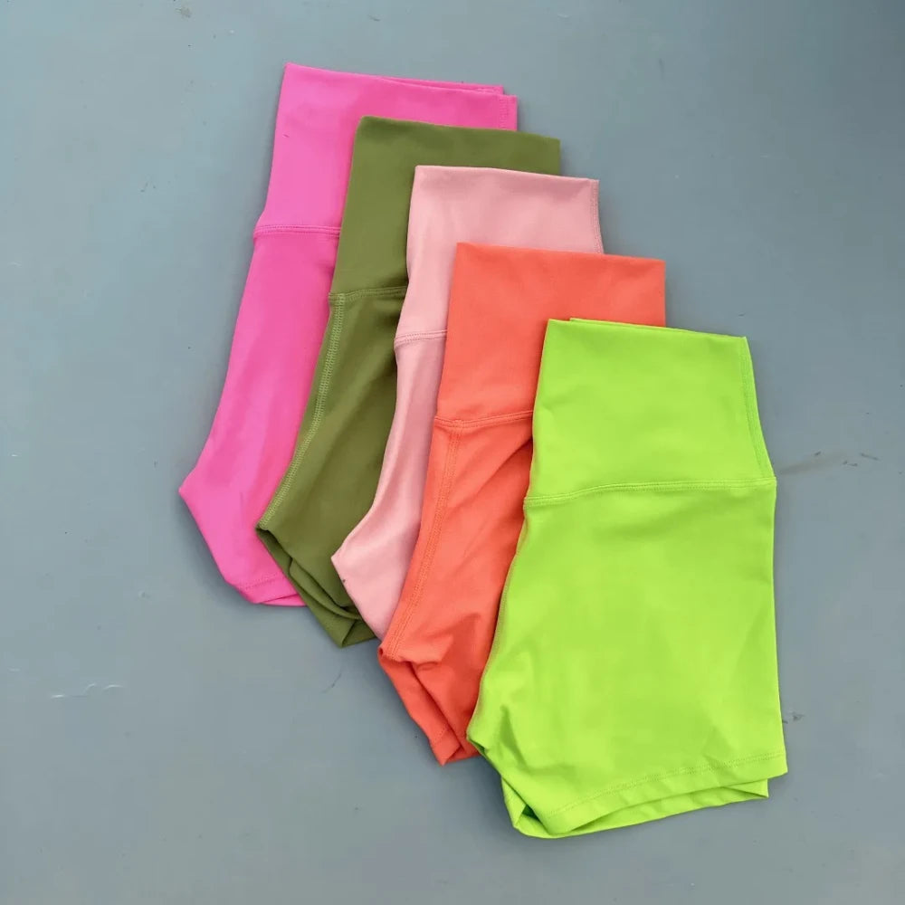 High Waist Athletic Training Shorts
